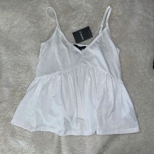 Women’s white tank top